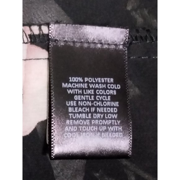 TORRID SHEER FLORAL PRINT BATWING SLEEVE SHIRRED HEM TOP SIZE 2 (2X 18/20) - Picture 6 of 7